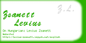 zsanett levius business card